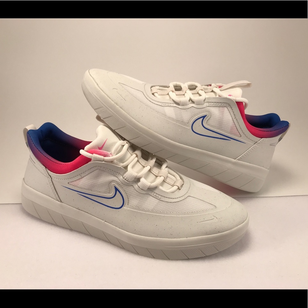 New Nike SB Nyjah Free 2 White/Pink 6.5M/8W